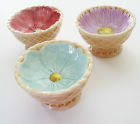 Cream Bowl Alouette Dip Prep Bowls Candy Nut Dishes Floral Ice Cupcake Toppings Set 3 766169107041