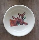 Creative Co-op 4 Round Stoneware Dish Bowl Deer Oven Microwave Safe Set Of 2 807472681139