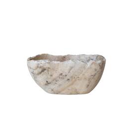 Df9993 Creative Co-op Onyx Bowl With Live Edge Natural Color