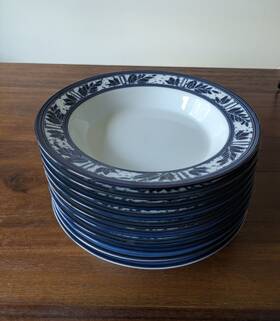 1251328 Dansk Ceylon Rimmed Soup Bowl - Euc 10 Available