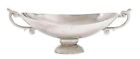 27454 Decor Decorative Bowls Dish Modern Silver Curves Bowl Home Aluminum Elegant