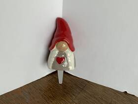 Dei 747552141101 Dennis East International Christmas Ceramic Tray Charmers Holiday Gnome