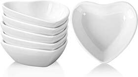 Delling 689850236298 Soy Sauce Dish-dipping Bowls Set-heart Dipping Cups For Seasonings