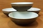 Denby Cotswold Coupe Cereal Bowl Set Of Vintage Tan Brown