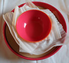 Dennis East Two Tone Salad Bowl Set Pink Orange 747552557117