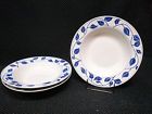 K9611b Designed 4 Pearl China Rimmed Bowls " 8 Azure - Soup 3