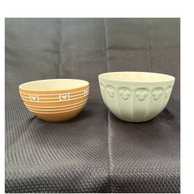 Disney 44399 Mickey Mouse Stoneware Bowl Set 2pc Microwave/dishwasher Safe Green