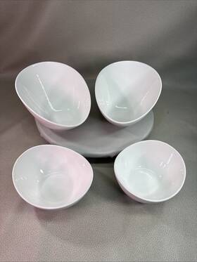8541918857 Dowan 26 Oz Slanted Salad Bowls 2/9.5 Inch Angled Serving And 2 20oz 6.5