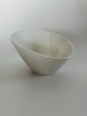 Dowan B075f3dpg6 23 Oz Slanted Salad Bowls - 9.5 Inch Angled Serving For