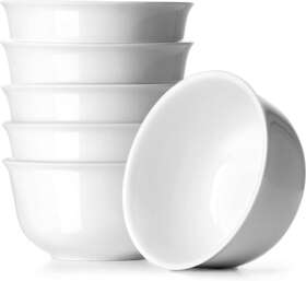 Dwa001-001 Dowan 20oz Cereal Bowls Porcelain Cereal/soup Bowl Set Packs White Deep