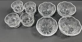 Dublin Shannon By Godinger 25490 Set Of 8 Crystal 4 Taster Dessert Dish 3 Inch Tall And Bowls