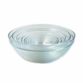 Duralex 361932424178 Made In France Lys Stackable 9-piece Glass Bowl Set Clear