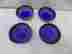 E623b Rice Bowl Miya 4 Piece Kosui Japanese Bowls Cobalt Blue 845332017209
