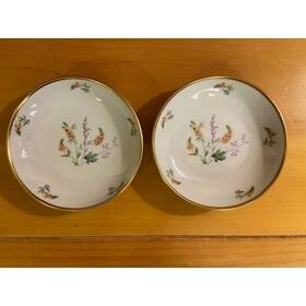 Edelstein 16683 Bavaria Malverne Wildflower Porcelain Small Bowls Set Of 2 Germany
