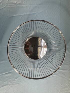 Effepi-3 Effeppi 3 Italy 18/10 Stainless Steel Bread Fruit Basket Bowl Vintage