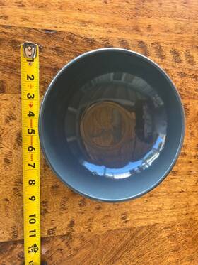 2116 Emile Henry France Pasta Salad Or Soup Bowl 9 Inch Blue Color Discontinued