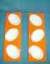 En17-m02mv Food Lot Finger Plate Set Orange Mebel Tray Rectangular Serving 2