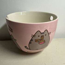 6004629 Enesco Pusheen By Our Name Is Mud Ramen Bowl And Chopsticks Set