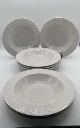4242 Faberware Set Of 7 Farberware Alsace Rimmed Bowls 9 Inch Dishwasher Microwave Safe