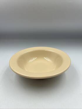 Ld-4d Farmer Brothers Soup Bowl - Cream Beige Color L-4