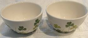 Nhh-799 Farvel Soup/cereal Bowls Shamrock Clover Ireland