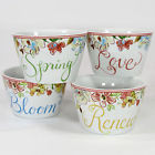 Fifth Aubrey Dessert Bowl Set Spring Bloom Renew Love Floral