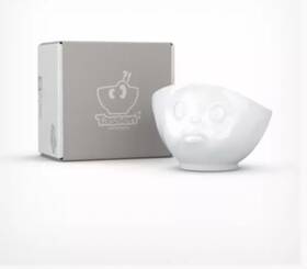 T01.02.01 Fiftyeight Products Tassen Sulking Schmollend Emotion Bowl White 58 500ml T 01.02.01