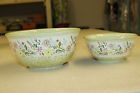 K14841 Floral 2 Bowls Green Csa Serving Bouquet Mixing Set Temp-tations