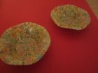 2-scalloped Flower Snack Edge Metal Bowls Spring