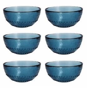 Jupbl.bowl.05 Fortessa 646292426830 Jupiter Vintage Glassware Collection 5 Inch Cereal Salad Dessert Snack All-pu