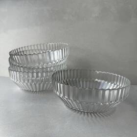 Fortessa 646292437034 Archie Glass Cereal Bowl Set Of 4 22.8 Ounce Clear