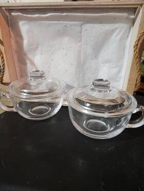 Qibi-1212 Foyofly Clear Soup Bowls With Handle And Glass Lid 500ml 20oz Microwave Round Cereal