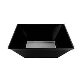 Ml-250-bk Get 015845836127 G.e.t. Melamine Break-resistant Square Serving Bowl 20.4 Quart Black