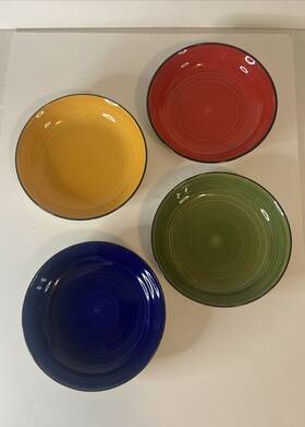 Gibson 085081415639 Home Color Speckle Salad Bowl Set Of 4 Multi Stoneware 8.25 Inch