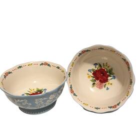 Gibson Overseas Inc Pwd096881814642 Pioneer Woman Sweet Rose 6.25-inch Bowls Set Of 2 Cereal/berry/soup/ Ice Cream