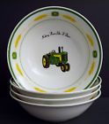 Gibson Vintage John Deere Tractor Coupe Cereal Bowls Nothing Rides