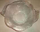 Wy061 Glass Clear 10.5 " Seashell Bowl Wavy Studio Nova