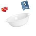 1306 Glassbowl-20oz-set6-white Sweese Porcelain Bowls Ounce For Cereal Soup And Fruit Set