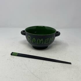 Gdsp1l1 Goodscious Ceramic Ramen Bowl Set With Chopsticks - Microwavable Noodle
