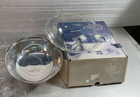 Yc781 Gorham Silverplated 9 Inch Paul Revere Bowl And Liner Orig. Box Used