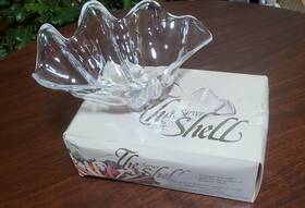Gw-340 Grainware Vintage The Server Shell Clear Acrylic Serving Bowl With Original Box