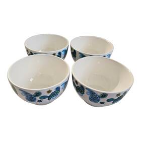 Greenbrier International 236466 Royal Norfolk Floral Paisley Bowls Set Of 4 No Chips