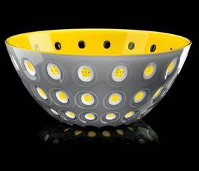 279420141 Guzzini Le Murrine Bowls Grey/yellow D 7.9 Inches