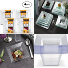Pc-62267 H Crystal Clear Hard Plastic Elegant Disposable Oz Square 812514016817