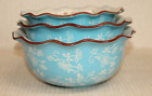 H202759 Floral Lace Holiday Sentiments Serving Bowls