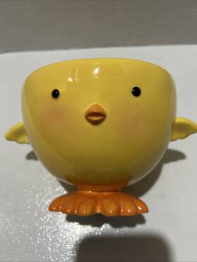 Hallmark 015012975833 Ceramic Yellow Chick Bowl / Candy Dish - See Notes