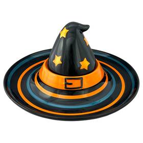 Hallmark 795902275945 Halloween Witch Hat Ceramic Chip And Dip Bowl Read