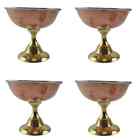 Handmade Pack Of 4 Ice Cream Cup Dessert Bowl Copper Stainless Steel 065644818305