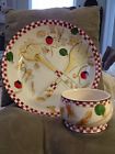 Prep101 Handpainted Parties Large Set Jumbo Spaghetti Bowl Kitchen Salad