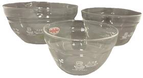 Hario Kb-1418 Glass Lipped Prep Nesting Mixing Bowl Set Of 3 Heat Resistant Japan